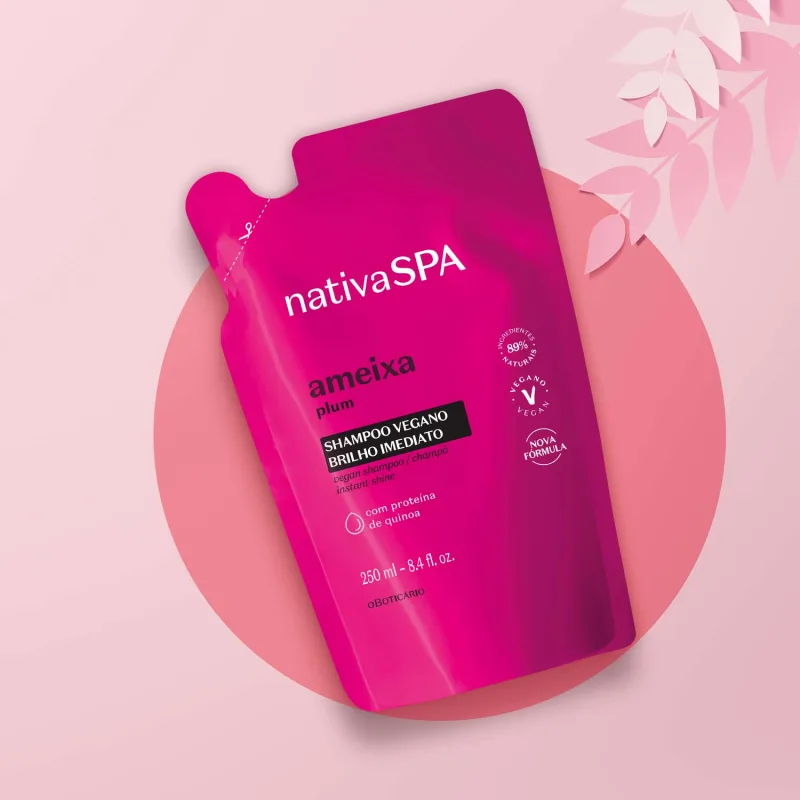 Refil Shampoo Vegano Nativa SPA Ameixa 250ml